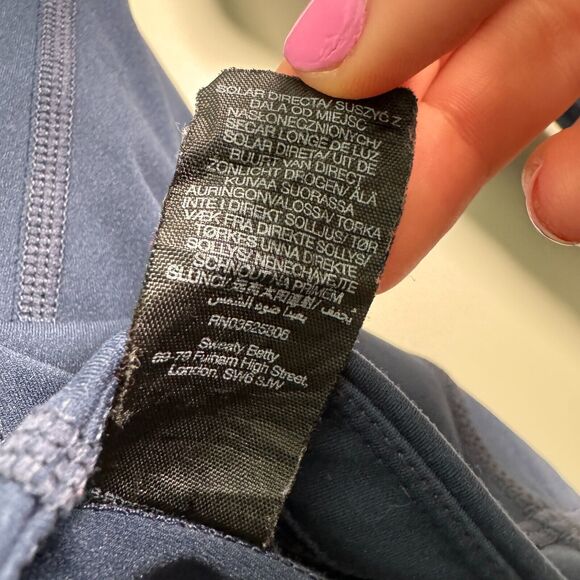 Sweaty Betty Power Boost Zip Jacket Size XXSmall  Blue Workout Athletic Active 0 - Picture 10 of 10